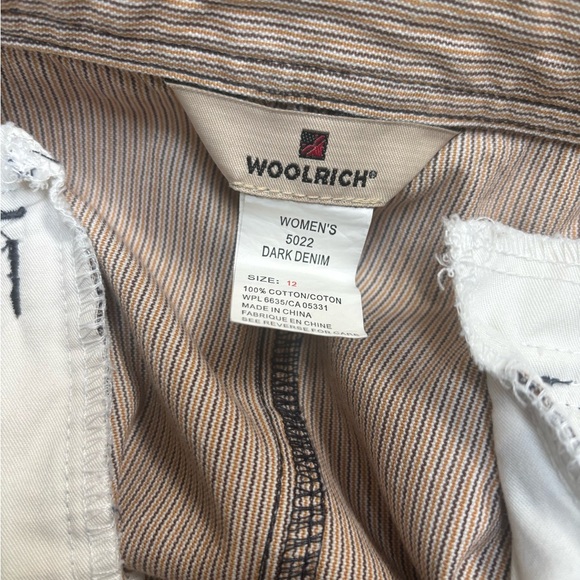 WOOLWICH BLUE DENIM VINTAGE CLASSIC CARGO UTILITY STYLE CASUAL SKIRT SZ 12 - Picture 6 of 6